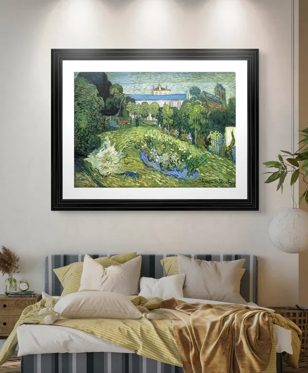 Daubignys_Garden_1890,_A_Painting_by_Van_Gogh,_Framed,_Wall_Decor,_Multicolor