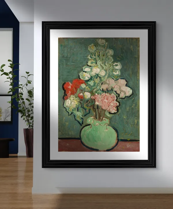 Vase_of_Flowers_1890,_A_Painting_by_Van_Gogh,_Framed,_Wall_Decor,_Multicolor