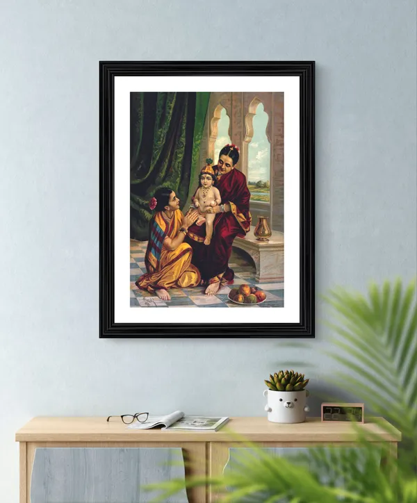 Bal-Krishna_and_Yashoda_(1900),_A_Raja_Ravi_Varma_Painting,_Framed,_Multicolor