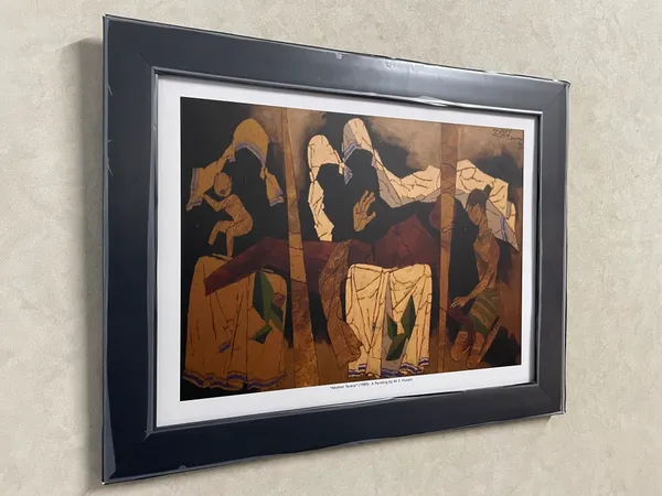 Mother_Teresa_(1989)-_M.F._Husain's_Painting,_Framed,_Wall_Decor,_Multicolor