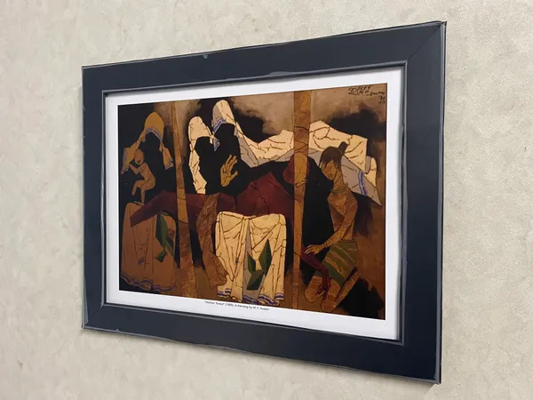 Mother_Teresa_(1989)-_M.F._Husain's_Painting,_Framed,_Wall_Decor,_Multicolor