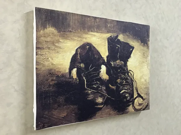 �Beach_at_Scheveningen_&_A_Pair_of_Shoes,_Framed,_Wall_D�cor,_Multicolor