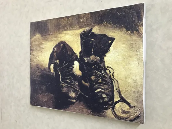�Beach_at_Scheveningen_&_A_Pair_of_Shoes,_Framed,_Wall_D�cor,_Multicolor