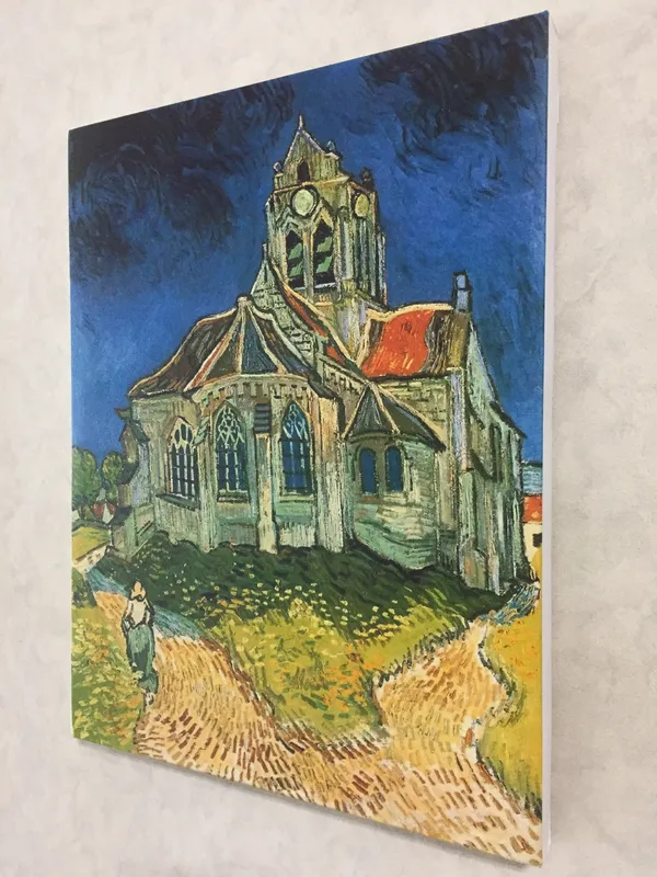 The_Church_at_Auvers,_1890,_A_Painting_by_Van_Gogh,_Framed_Canvas,_Wall_Decor,_Multicolor
