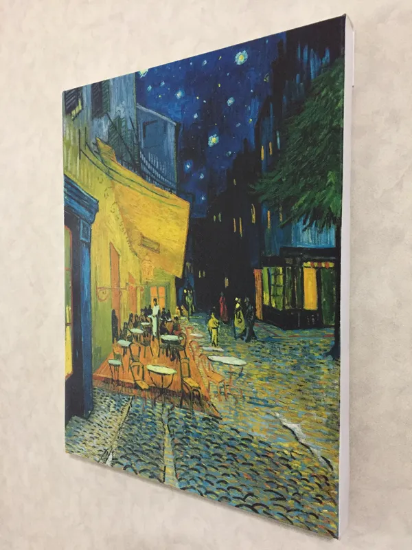 Cafe_Terrace_at_Night_1888,_A_Painting_by_Van_Gogh,_Framed_Canvas,_Wall_Decor,_Multicolor
