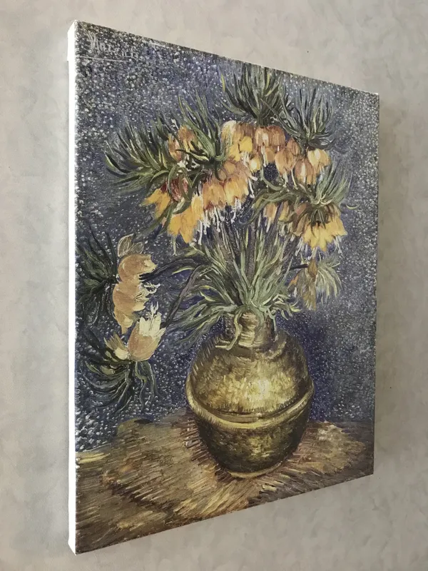 Flowers_in_a_Copper_Vase,_1887,_A_Painting_by_Van_Gogh,_Framed_Canvas,_Wall_Decor,_Multicolor