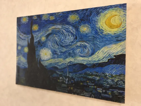 Multicolor_Starry_Night_1889,_A_Painting_by_Van_Gogh,_Framed_Canvas,_Wall_Decor.