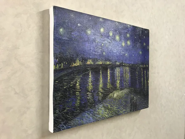 Starry_Night_over_the_Rhone_River_1888_,_A_Painting_by_Van_Gogh,_Framed_Canvas,_Wall_Decor,_Multicolor