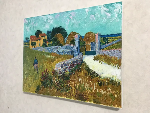 Farmhouse_in_Provence_1888_,_A_Painting_by_Van_Gogh,_Framed_Canvas,_Wall_Decor,_Multicolor