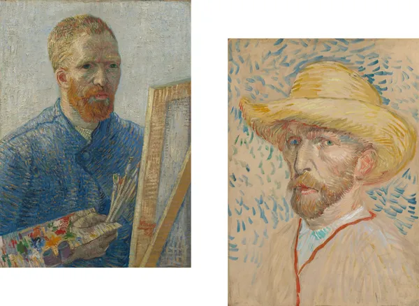 Self_Portraits_of_Van_Gogh,_Paintings_by_Van_Gogh,_Framed_Canvas,_Set_of_2,_Multicolor