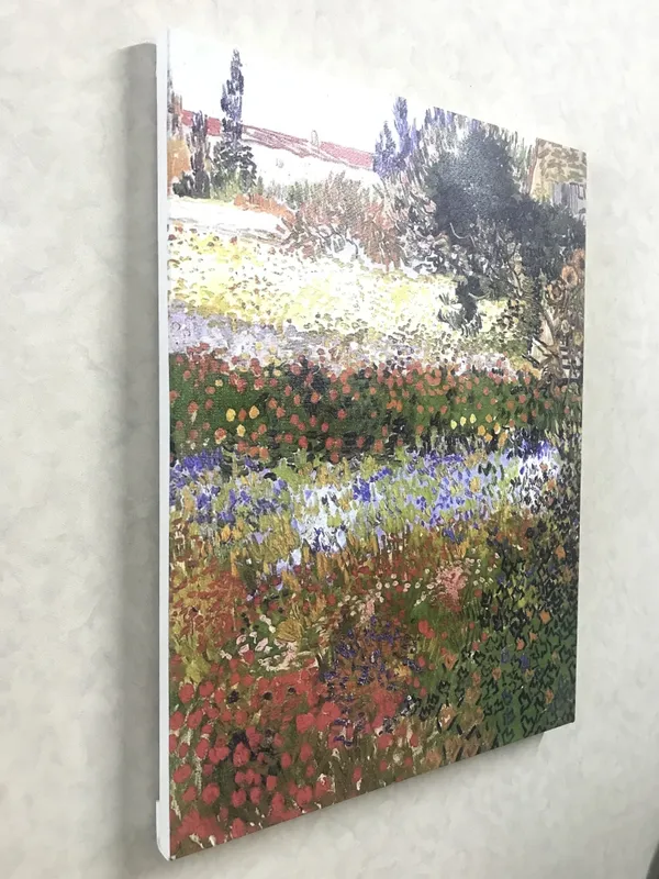 Giardino_Fiorito_Flowered_Garden_1888,_A_Painting_by_Van_Gogh,_Framed_Canvas,_Wall_Decor,_Multicolor