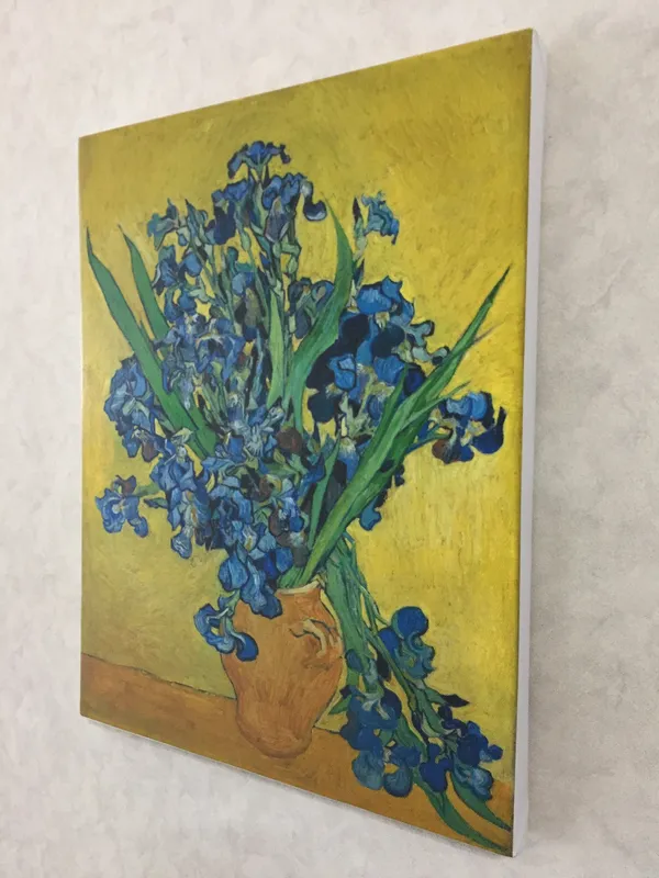 Vase_with_Irises_1890,_A_Painting_by_Van_Gogh,_Framed_Canvas,_Wall_Decor,_Multicolor