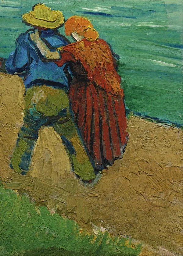 Two_Lovers_in_Arles_1888,_A_Painting_by_Van_Gogh,_Framed_Canvas,_Wall_Decor,_Multicolor