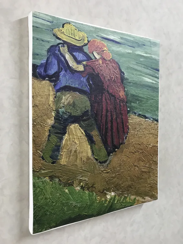 Two_Lovers_in_Arles_1888,_A_Painting_by_Van_Gogh,_Framed_Canvas,_Wall_Decor,_Multicolor