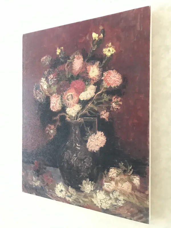 Vase_with_Gladioli_and_Chinese_Asters,_A_Painting_by_Van_Gogh,_Framed_Canvas,_Wall_Decor,_Multicolor