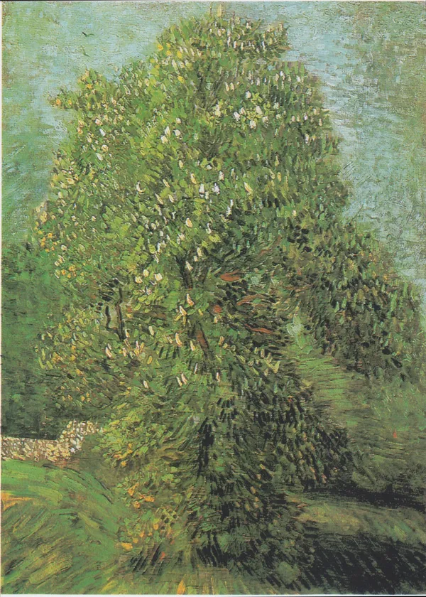 Horse_Chestnut_Tree_in_Blossom_1887,_A_Painting_by_Van_Gogh,_Framed_Canvas,_Wall_Decor,_Multicolor