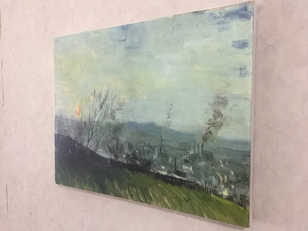 Sunset_in_Montmartre_1887,_A_Painting_by_Van_Gogh,_Framed_Canvas,_Wall_Decor,_Multicolor