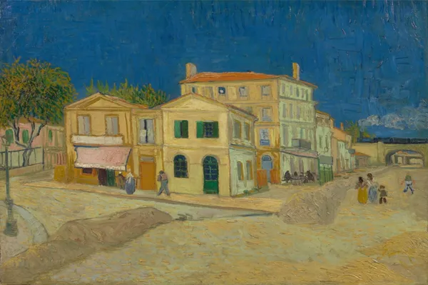 The_Yellow_House_1888,A_Painting_by_Van_Gogh,_Framed_Canvas,_Wall_Decor,_Multicolor