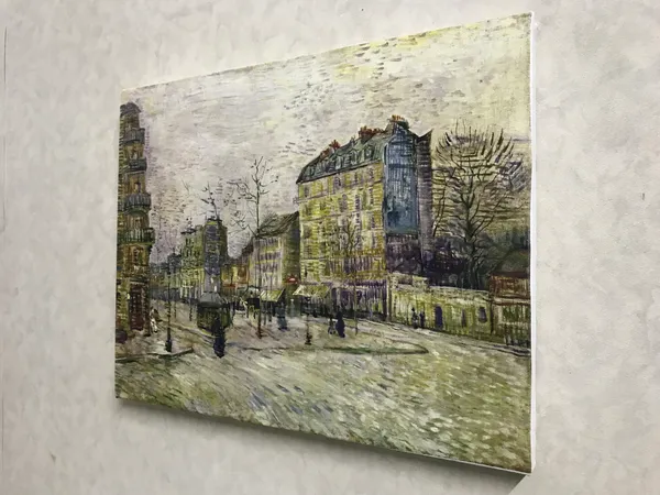 Boulevard_De_Clichy_1887,_A_Painting_by_Van_Gogh,_Framed_Canvas,_Wall_Decor,_Multicolor
