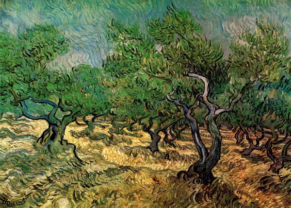 Olive_Grove_1889,_A_Painting_by_Van_Gogh,_Framed_Canvas,_Wall_Decor,_Multicolor