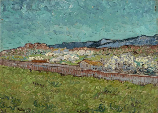 View_of_the_Alpilles_1890,_A_Painting_by_Van_Gogh,_Framed_Canvas,_Wall_Decor,_Multicolor