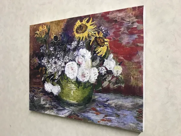 Still_Life_with_Roses_&_Sunflowers_1886,_A_Painting_by_Van_Gogh,_Framed_Canvas,_Wall_Decor,_Multicolor