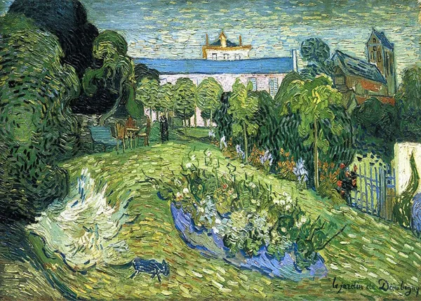 Daubignys_Garden_1890,_A_Painting_by_Van_Gogh,_Framed_Canvas,_Wall_Decor,_Multicolor