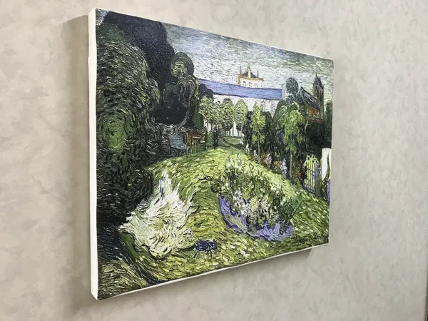 Daubignys_Garden_1890,_A_Painting_by_Van_Gogh,_Framed_Canvas,_Wall_Decor,_Multicolor