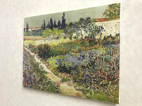 Garden_at_Arles_1889,_A_Painting_by_Van_Gogh,_Framed_Canvas,_Wall_Decor,_Multicolor