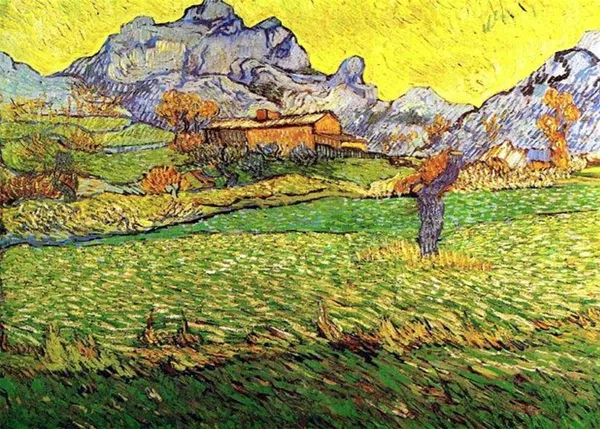 Meadow_in_the_Mountains_Saint-Paul_1889,_A_Painting_by_Van_Gogh,_Framed_Canvas,_Wall_Decor,_Multicolor