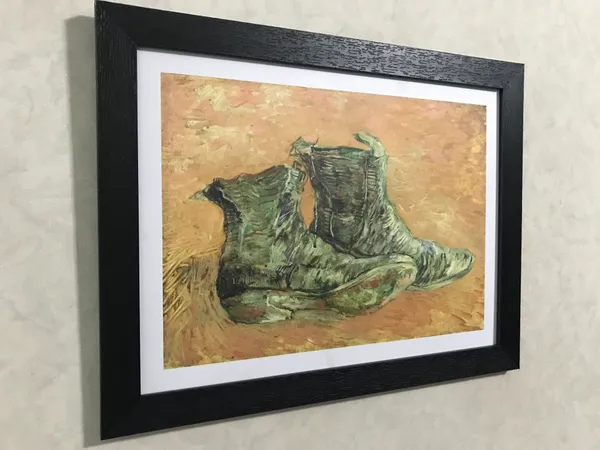 Shoes_1887,_A_Painting_by_Van_Gogh,_Framed,_Wall_Decor,_Multicolor