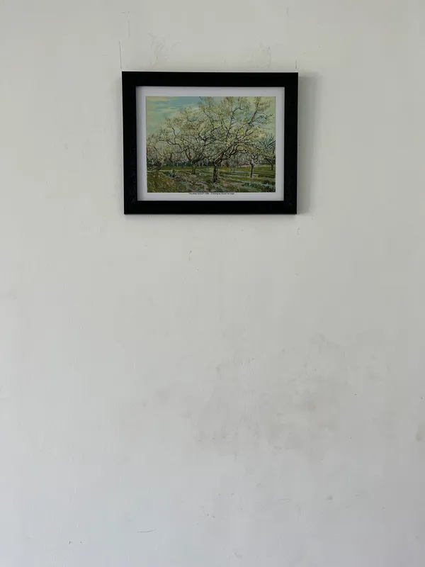 The_White_Orchard_1888,_A_Painting_by_Van_Gogh,_Framed,_Wall_Decor,_Multicolor