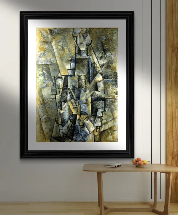 Man_with_A_Clarinet_1911,_A_Painting_by_Pablo_Picasso,_Framed,_Wall_Decor,_Multicolor