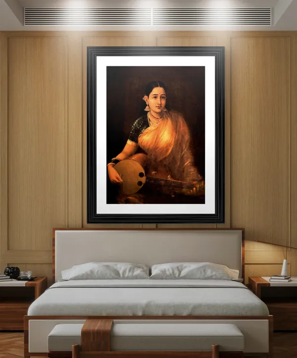 �Galaxy_of_Lady_Musicians,_Raja_Ravi_Varma_Paintings,_Set_of_2,_Framed,_Multicolor