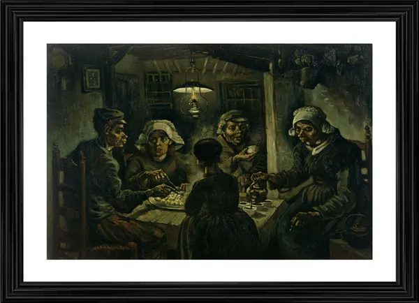 Potato_Eaters_(1885),_A_Painting_by_Van_Gogh,_Framed,_Wall_Decor,_Multicolor,_Multicolor