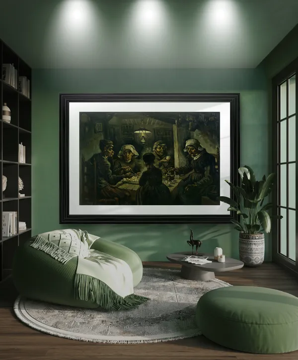 Potato_Eaters_(1885),_A_Painting_by_Van_Gogh,_Framed,_Wall_Decor,_Multicolor,_Multicolor