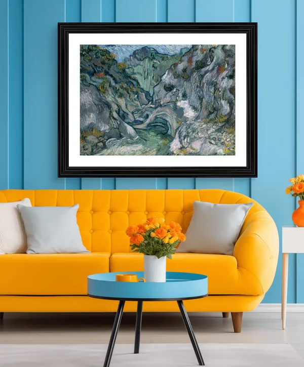 Ravine_1889,_A_Painting_by_Van_Gogh,_Framed,_Wall_Decor,_Multicolor