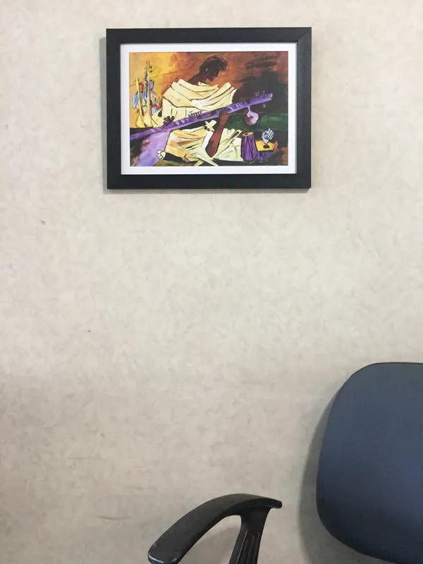 Mother_Teresa-_Goddess_of_Love*_(1989)-Set_of_2_Paintings_by_M.F._Husain,_Framed,_Wall_Decor,_Multicolor