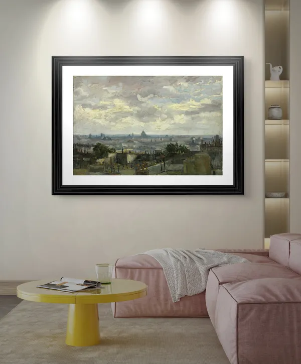 View_of_Paris_1886,_A_Painting_by_Van_Gogh,_Framed,_Wall_Decor,_Multicolor