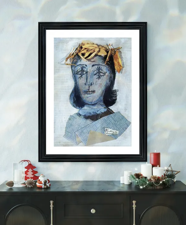Dora_Maar's_Portrait_&_Yellow_Haired_Woman,_Paintings_by_Pablo_Picasso,_Framed,_Set_of_2,_,_Multicolor