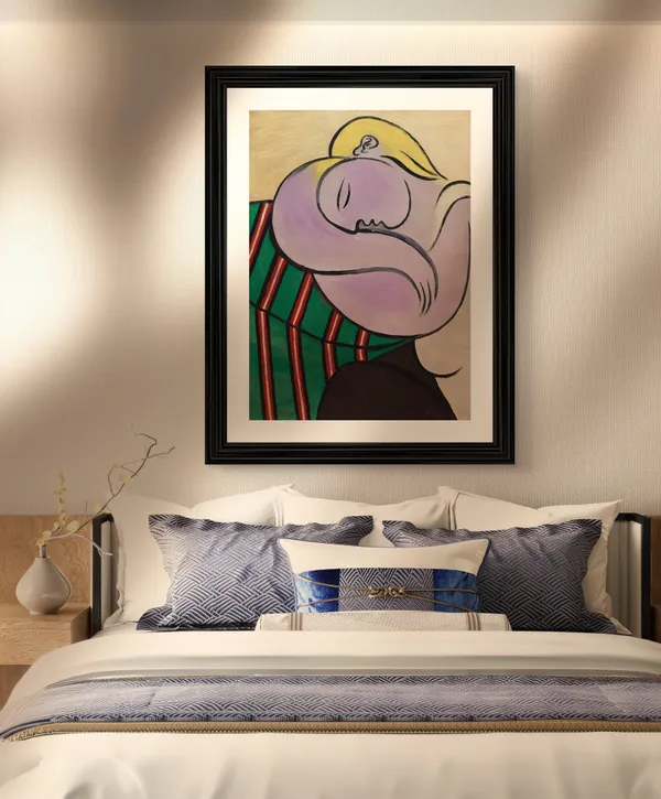 Dora_Maar's_Portrait_&_Yellow_Haired_Woman,_Paintings_by_Pablo_Picasso,_Framed,_Set_of_2,_,_Multicolor