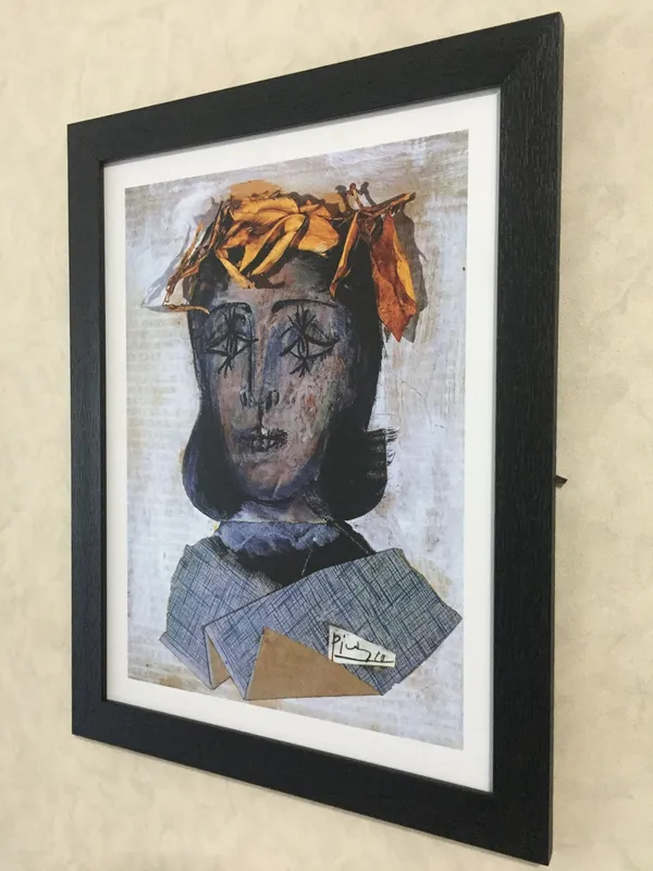 Dora_Maar's_Portrait_&_Yellow_Haired_Woman,_Paintings_by_Pablo_Picasso,_Framed,_Set_of_2,_,_Multicolor