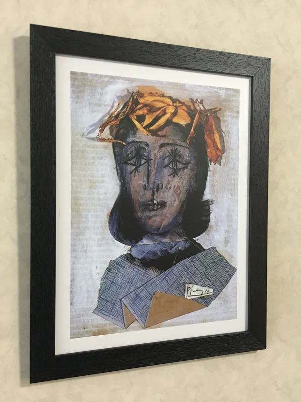 Dora_Maar's_Portrait_&_Yellow_Haired_Woman,_Paintings_by_Pablo_Picasso,_Framed,_Set_of_2,_,_Multicolor