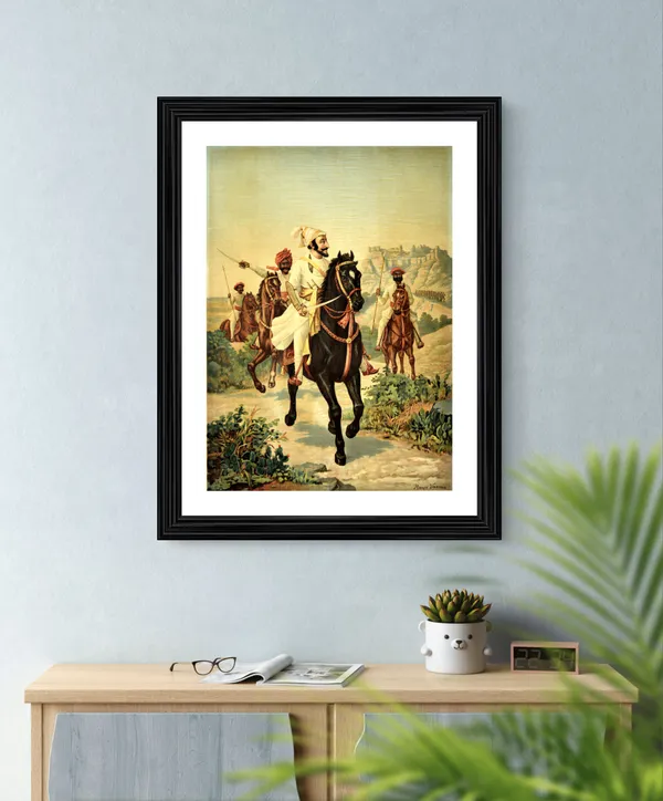 Chhatrapati_Shivaji_(1896)-_A_Painting_by_Raja_Ravi_Varma,_Wall_Decor,_Framed,_Multicolor