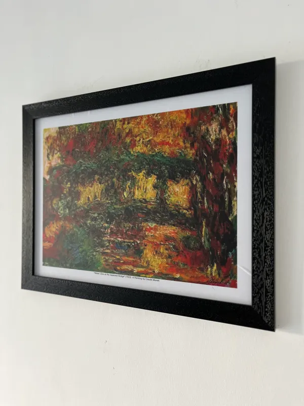 Water_Lilies_and_Japanese_Bridge*_(1899),_A_Painting_by_Claude_Monet,_Wall_D�cor,_Framed,_Multicolor