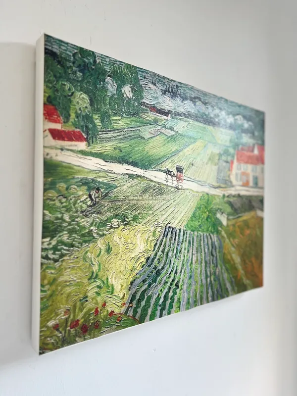 Train_in_the_Rains_at_Auvers_1890,_A_Painting_by_Van_Gogh,_Framed_Canvas,_Wall_D�cor,_Multicolor
