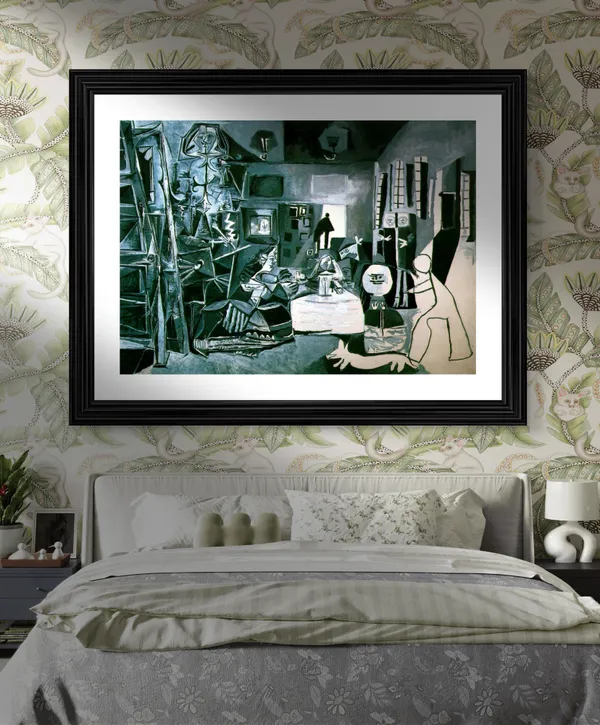 Las_Meninas_The_Maids_of_Honour_1957_,_A_Painting_by_Pablo_Picasso,_Framed,_Wall_Decor,_Multicolor