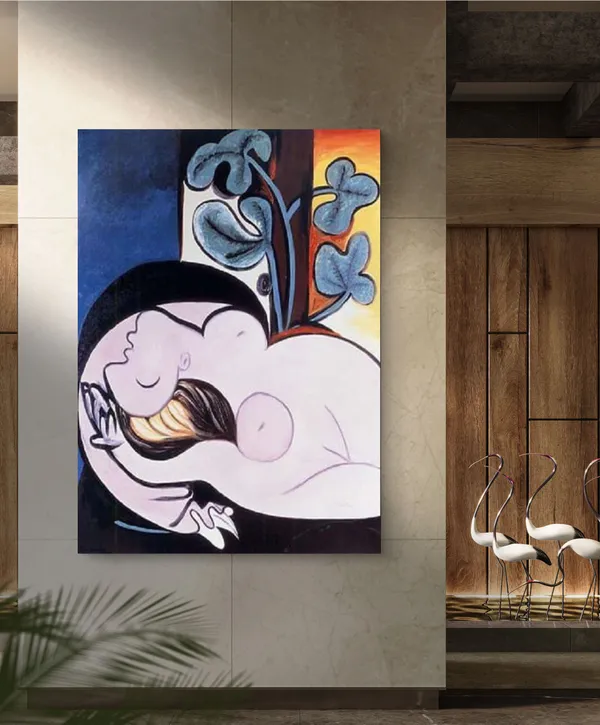 Nude_in_A_Black_Chair_1932,_A_Painting_by_Pablo_Picasso,_Framed_Canvas,_Multicolor