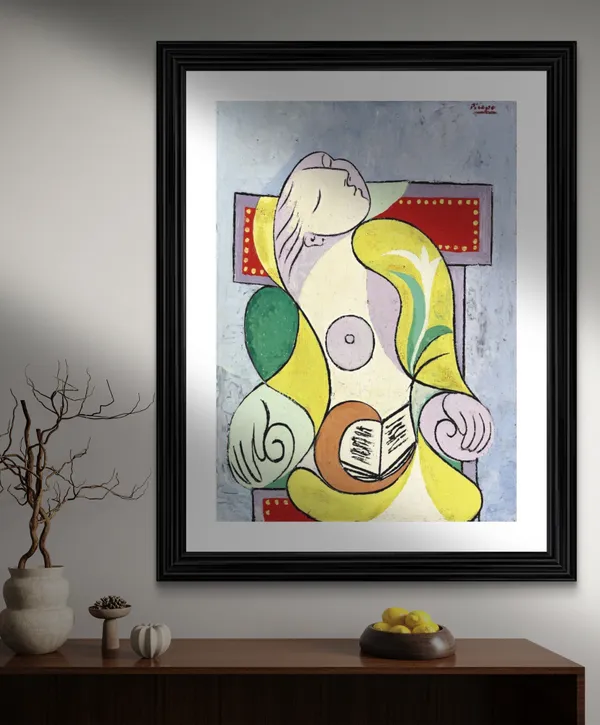 La_Lecture_(Reading)_&_Le_Rve_(The_Dream),_Paintings_by_Pablo_Picasso,_Framed,_Set_of_2,_,_Multicolor