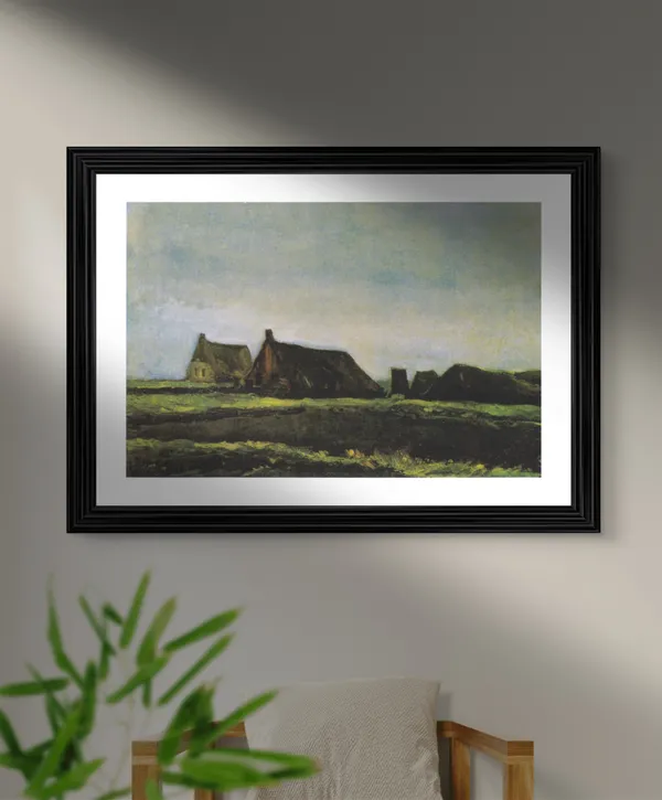 Cottages_1883,_A_Painting_by_Van_Gogh,_Framed,_Wall_Decor,_Multicolor